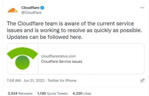 Cloudflare fixes fault that caused hundreds of websites like Shopify and Peloton to stop working